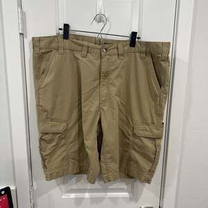 Carhartt Cargo Shorts Force Ripstop Relaxed Fit Mens 44 Work Short Brown Khaki